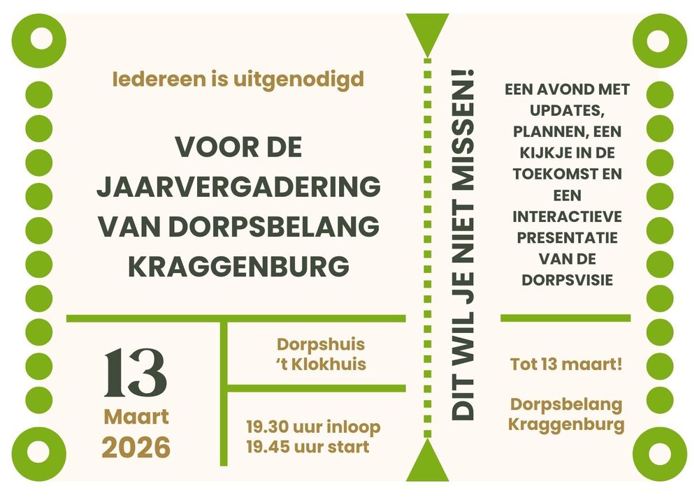 Jaarvergadering 2026 uitnodiging